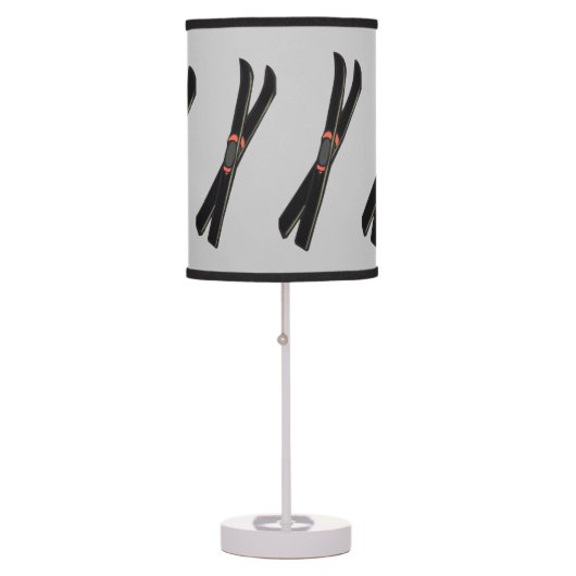 Skis Design Table Lamp Shade (Front)
