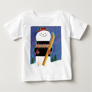 Skis for Snowman Baby T-Shirt