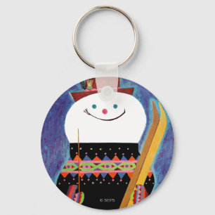 Skis for Snowman Keychain