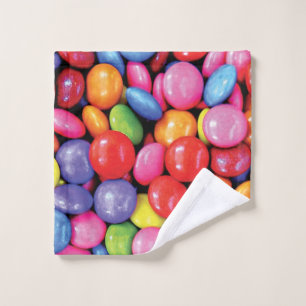 Skittles Pattern Wash Cloth