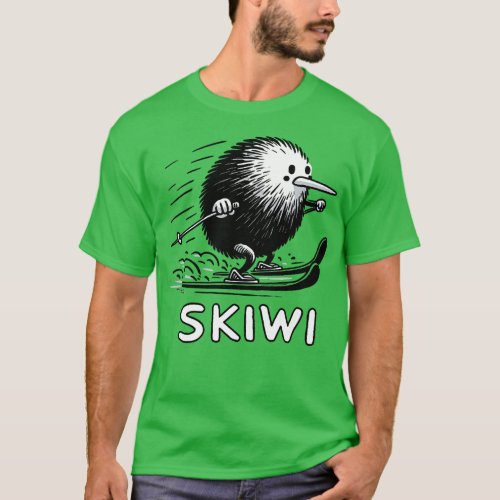 Skiwi Kiwi Bird T_Shirt