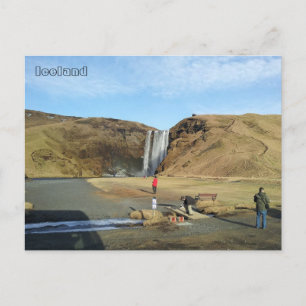 Skógafoss Waterfall, Iceland Postcard
