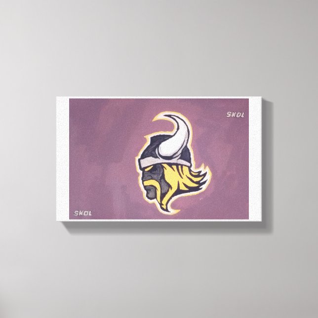 Skol Hand Painted by Mark Elsen Canvas Print (Front)