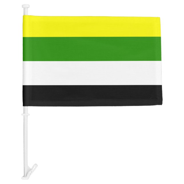 Skoliosexual Pride Car Flag (Front)