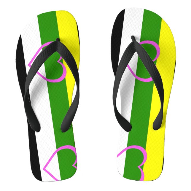 Skoliosexual Pride Flip Flops (Footbed)