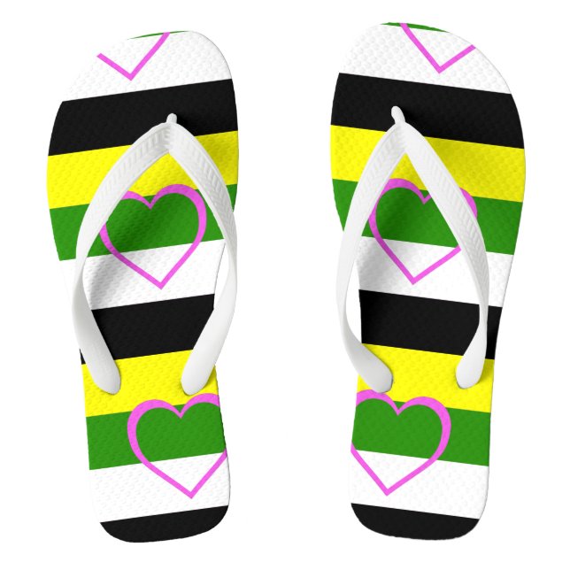 Skoliosexual Pride Flip Flops (Footbed)