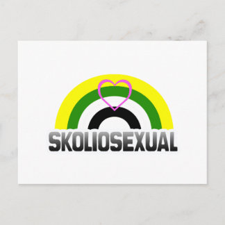 Skoliosexual Pride Postcard