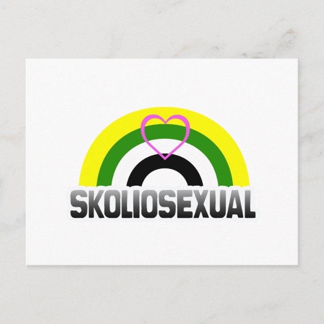 Skoliosexual Pride Postcard (Front)