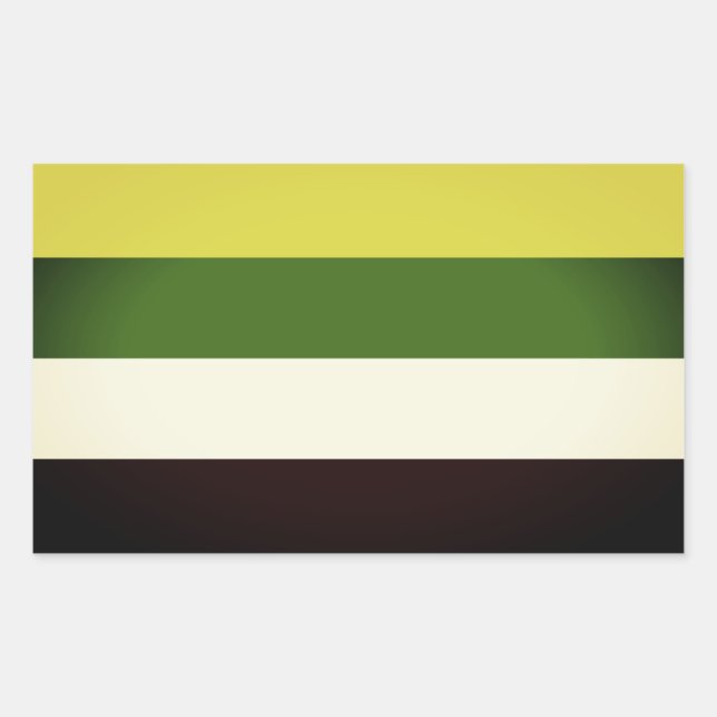 Skoliosexual Pride Rectangular Sticker (Front)