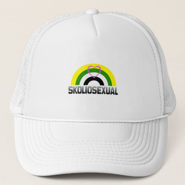 Skoliosexual Pride Trucker Hat (Front)