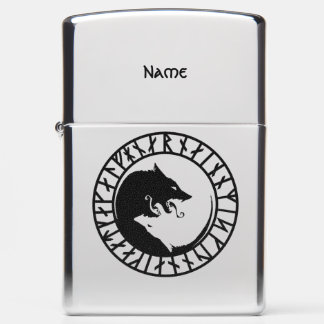 Skoll and Hati Zippo Lighter