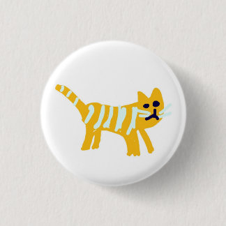 Skoobs the orange cat pinback button