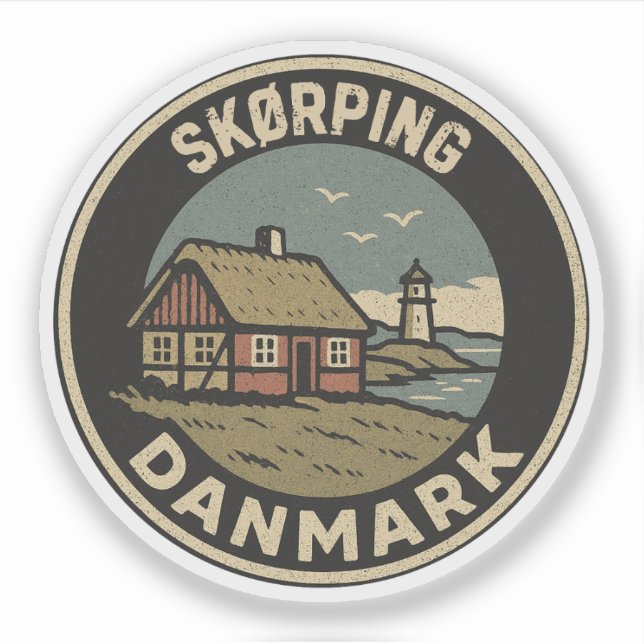 Skørping, Denmark Danmark  Sticker (Front)