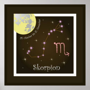 Skorpion 24. Oktober bis 22. November Poster