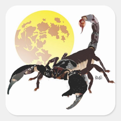 Skorpion Aufkleber Square Sticker