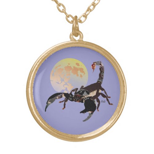 Skorpion Halskette Gold Plated Necklace