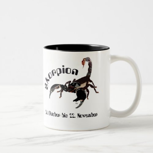 Skorpion _ Sternzeichen Tasse Two_Tone Coffee Mug