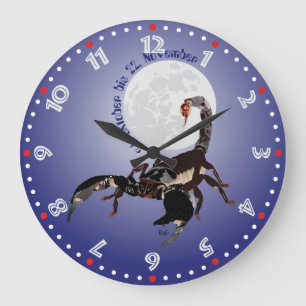 Skorpion - Sternzeichen Uhr Large Clock