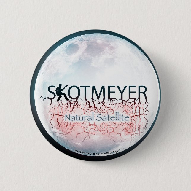 skot meyer moon art by Karen Kreature Pin (Front)