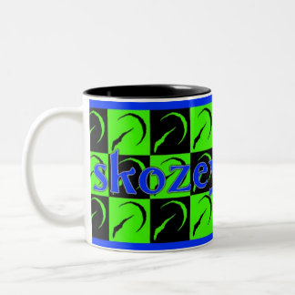 skozey fetisch checkerboard mug