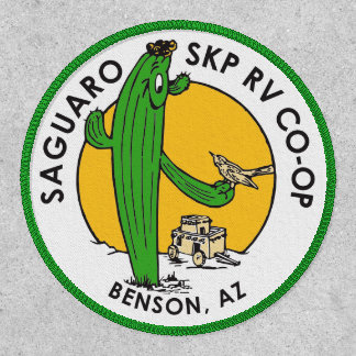 SKP Saguaro Iron On Patch 4" Diameter