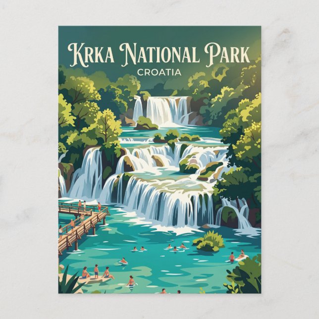 Skradinski Buk Croatia Postcard (Front)