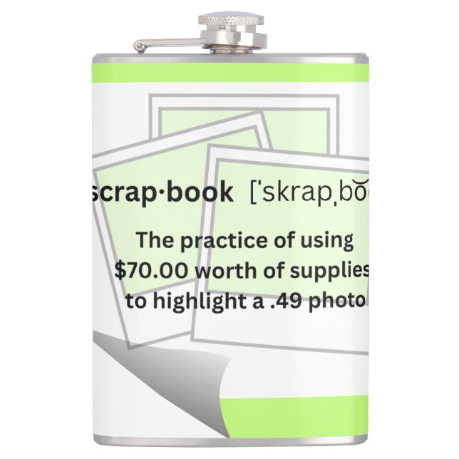 Skrap-book Flask (Front)