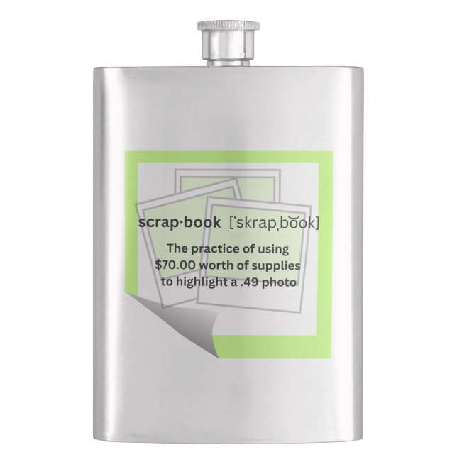Skrap-book Flask (Front)