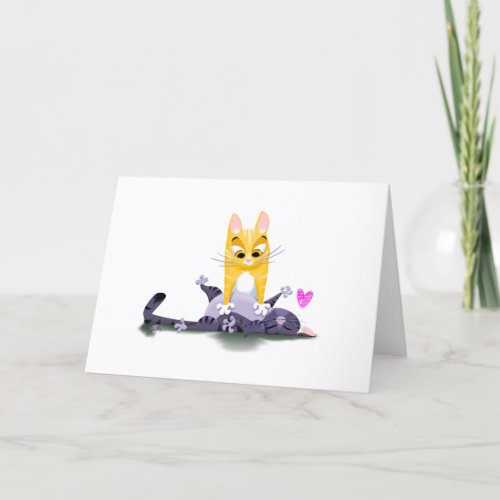 SKRITCH THE PITS KITTIES by Jeff Willis Art Thank You Card