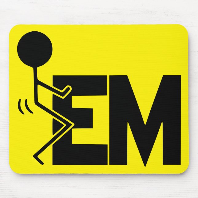 Skru-em Stick Figure  #USAPatriotGraphics  © Mouse Pad (Front)