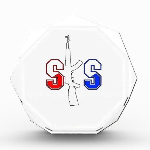 SKS Assault Rifle Logo RWB Strokedpng Award