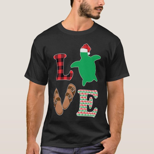 SKSKSK And I Oop Girls Christmas Tree Turtle Holid T-Shirt (Front)