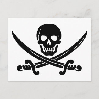 skull-307778  skull swords crossed black coat of a postcard