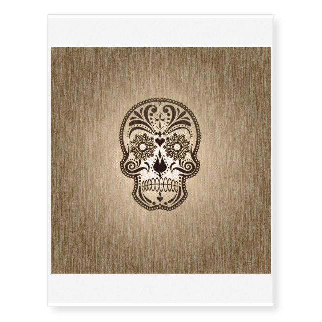 skull 5 temporary tattoos (Front)