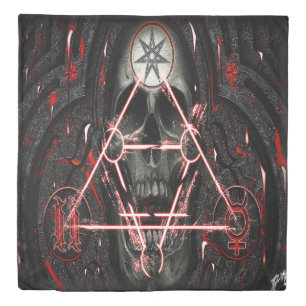 skull 888 duvet cover