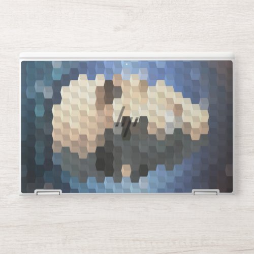 Skull abstract pattern HP laptop skin