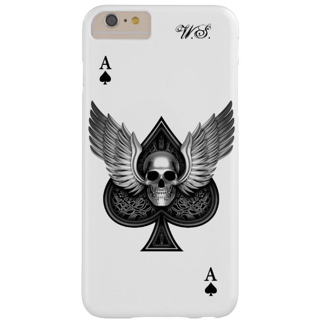 Skull Ace of Spades iPhone 6 Plus case (Back)