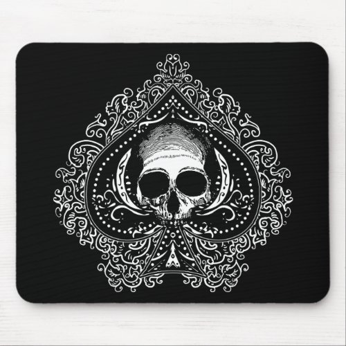 Skull Ace of Spades Mouse Pad