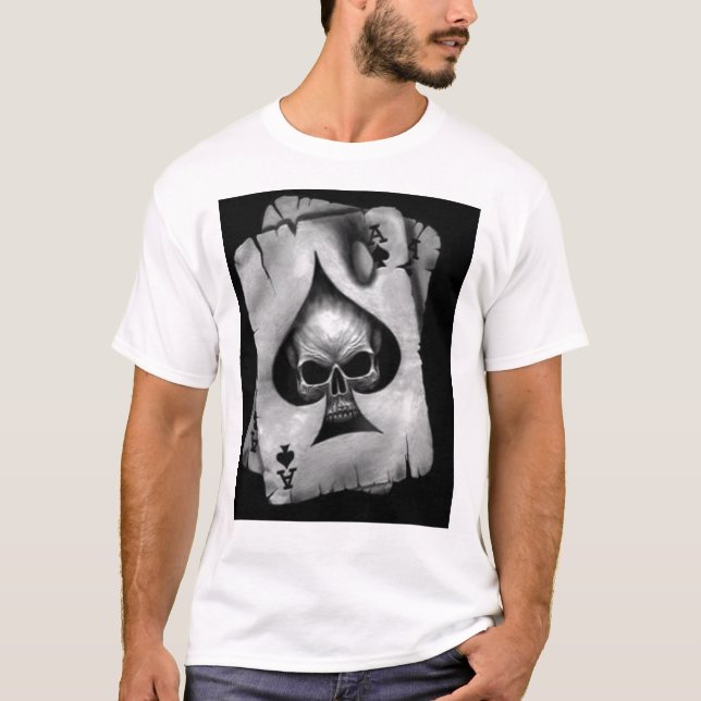 Skull Ace Of Spades T-Shirt (Front)