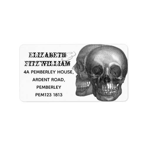 Skull Address Label