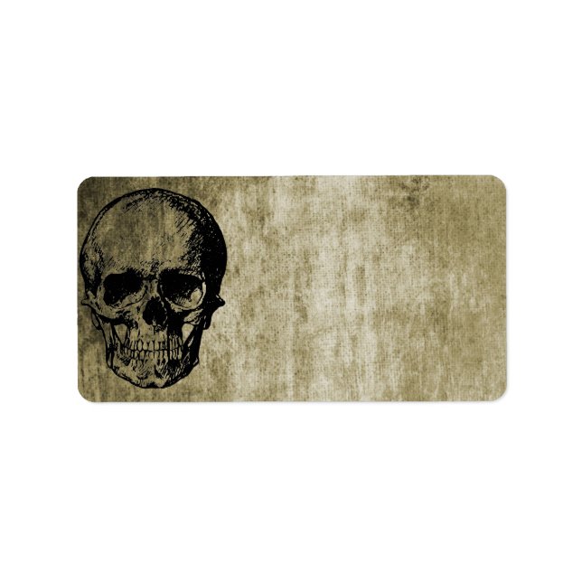 Skull Address Label (Front)