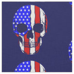 skull american flag skeleton patriotic fabric