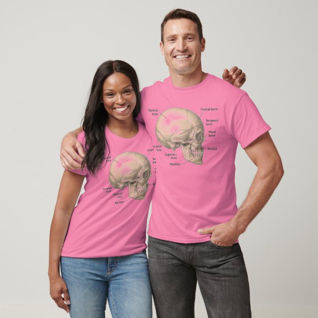 Skull Anatomy vintage style mens tshirt (Unisex)