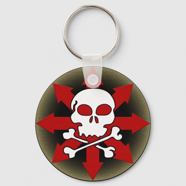 Skull and Arrows Keychain (Front)
