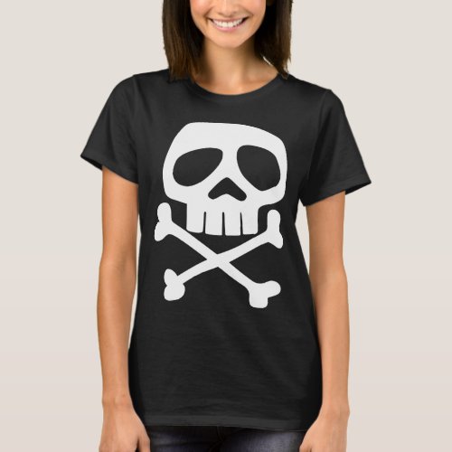 Skull and Bones _ 1980s Punk Rock Misfit T_Shirt