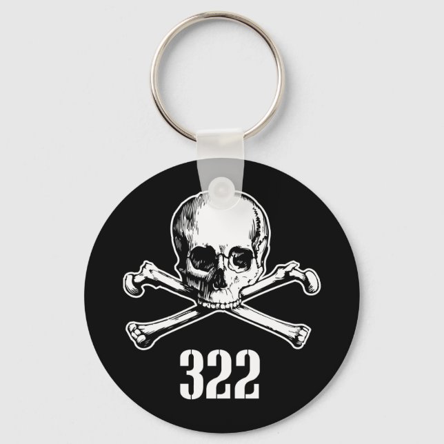 Skull and Bones 322 Keychain (Front)