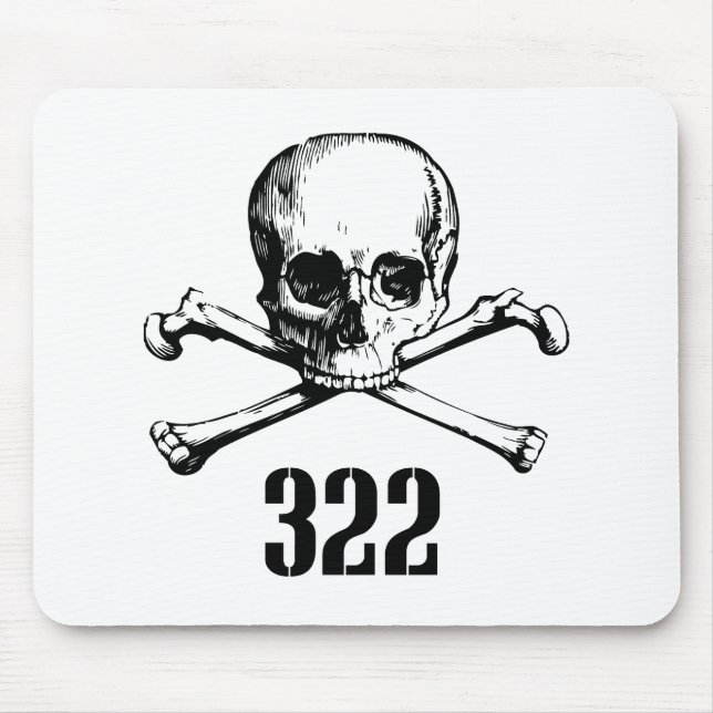 Skull and Bones 322 Mouse Pad (Front)