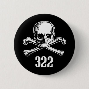 Skull and Bones 322 Pinback Button