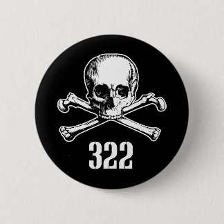Skull and Bones 322 Pinback Button