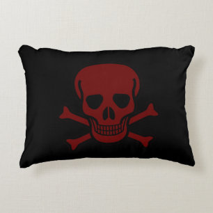 Skull and Bones Accent Pillow